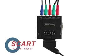 Bitfunx RGBS VGA para YPBPR Component Converter SCART para YPBPR