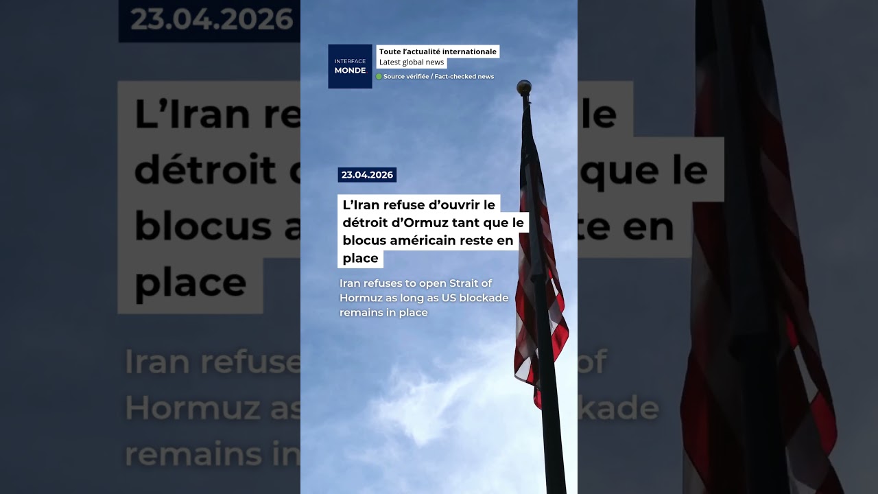 L’Iran refuse d’ouvrir le détroit d’Ormuz tant que le blocus américain reste en place