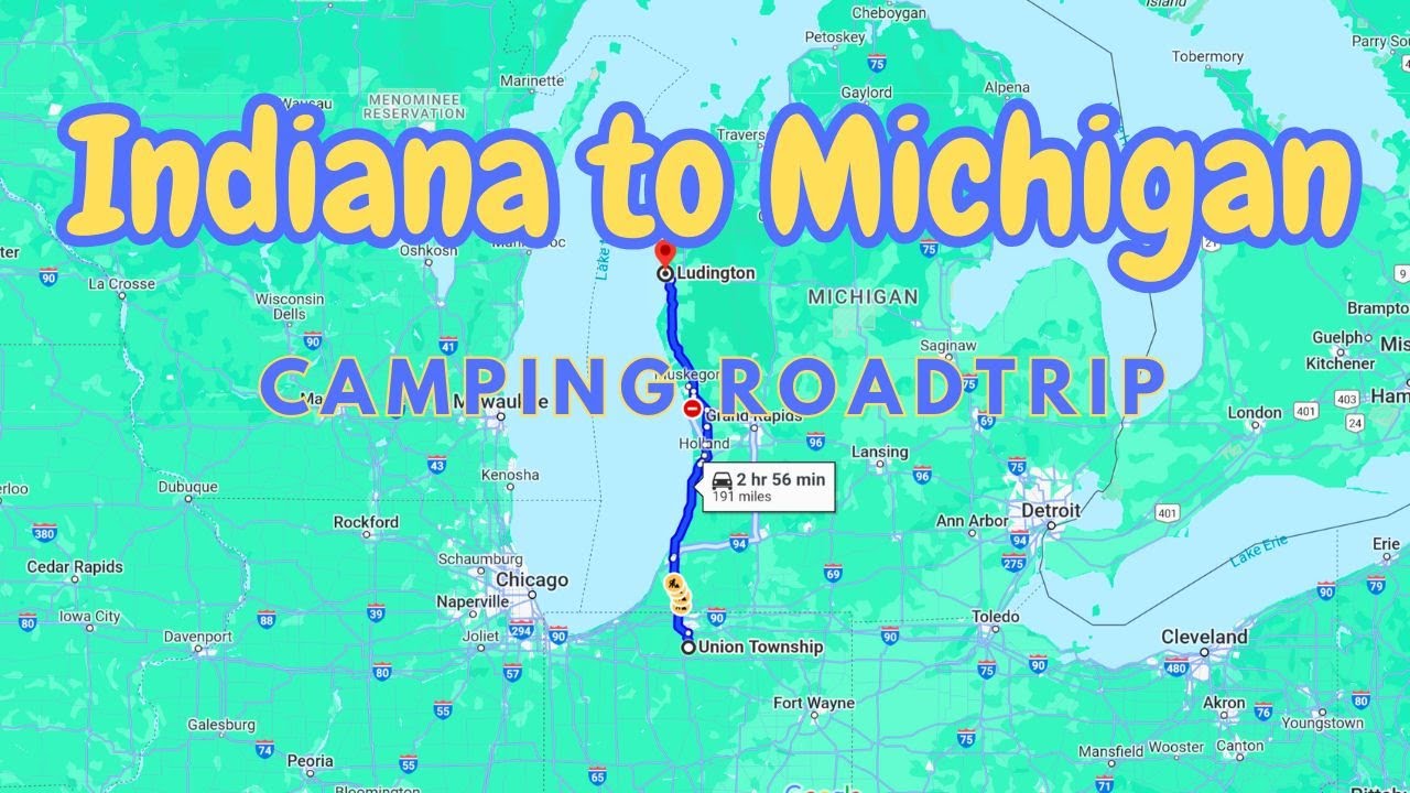 Driving to Lake Michigan Camping Roadtrip southafricanyoutuber 