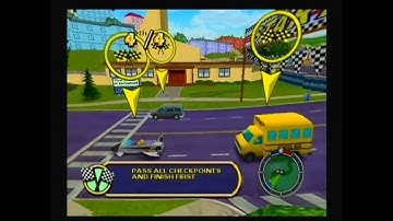 The Simpsons Hit & Run: Level 1, Race 3 - 