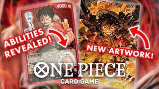 STARTER DECK LUFFY ABILITIES REVEALED! AND AMAZING NEW LUFFY ARTWORK??? [ONE PIECE CARD GAME UPDATE]