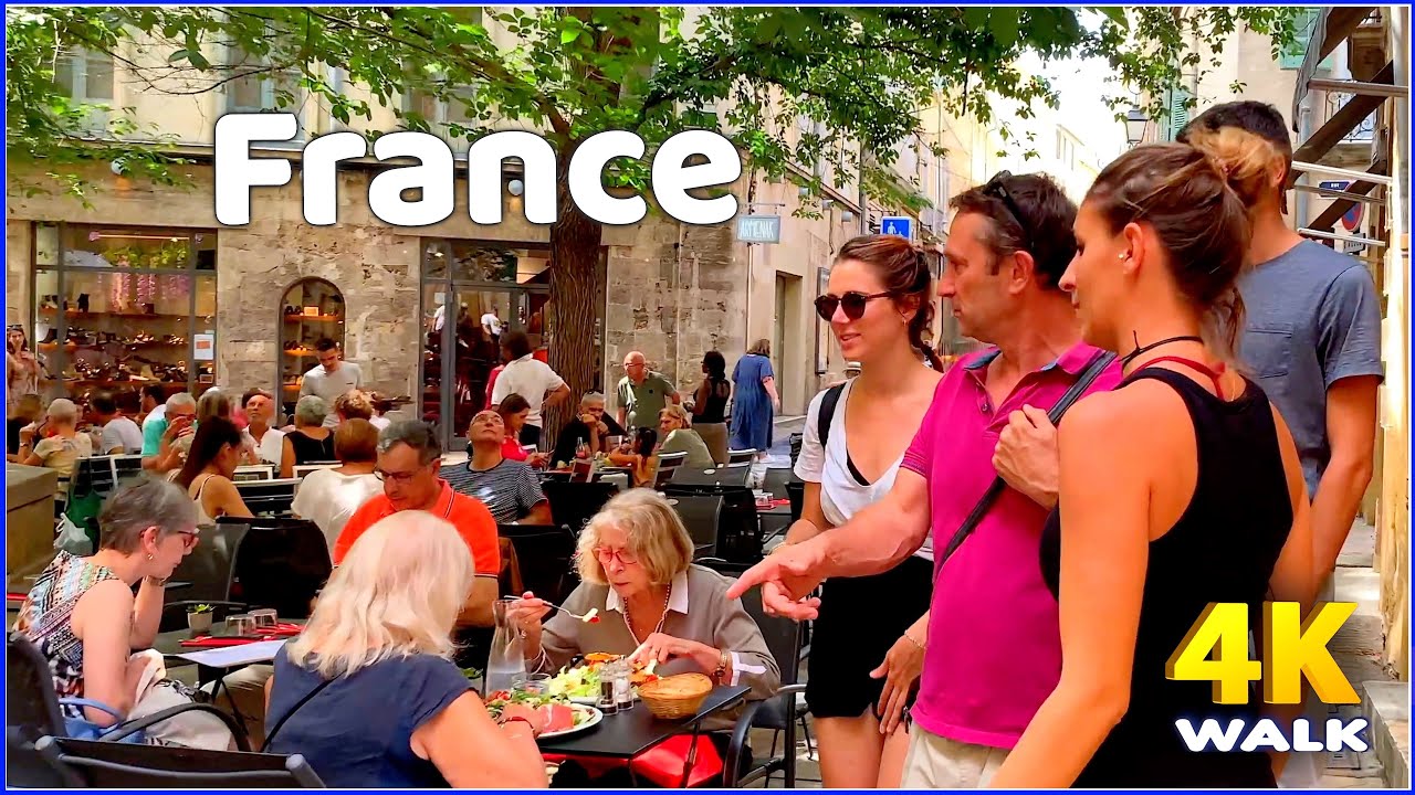【4K】𝐖𝐀𝐋𝐊 ➜ 🇫🇷 FRANCE 🇫🇷 Aix-en-Provence - Video walking Travel channel !!