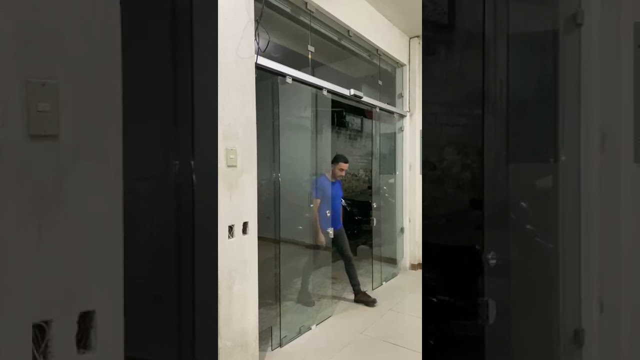 LMD automatic sliding door installed in Guatemala, simple installation