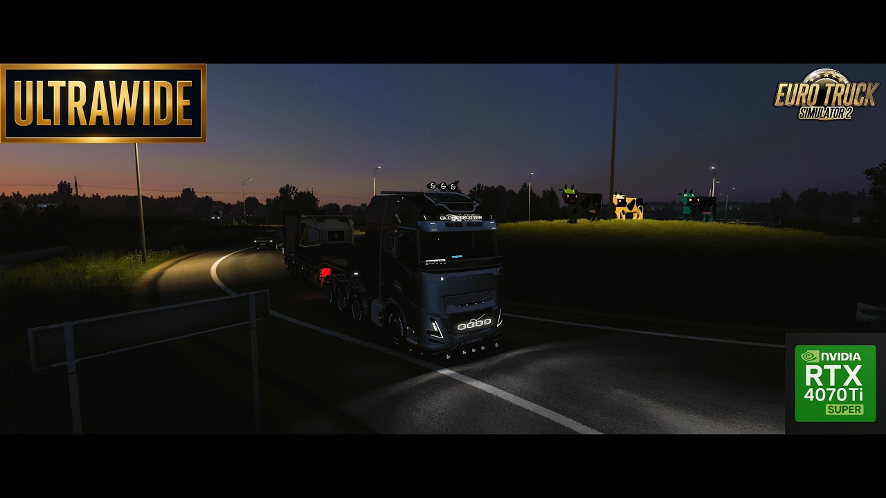 Volvo FH6 - Euro Truck Simulator 2 - Estonia a Lituania - Moza TSW Wheel Gameplay - Ultrawide