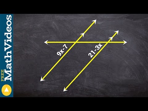 Angle Relationships Solve for the variable using corresponding angles ex 1