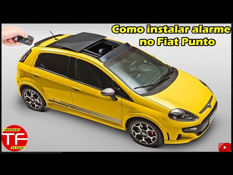 Como instalar o alarme no Fiat Punto com subida de vidro elétrico.