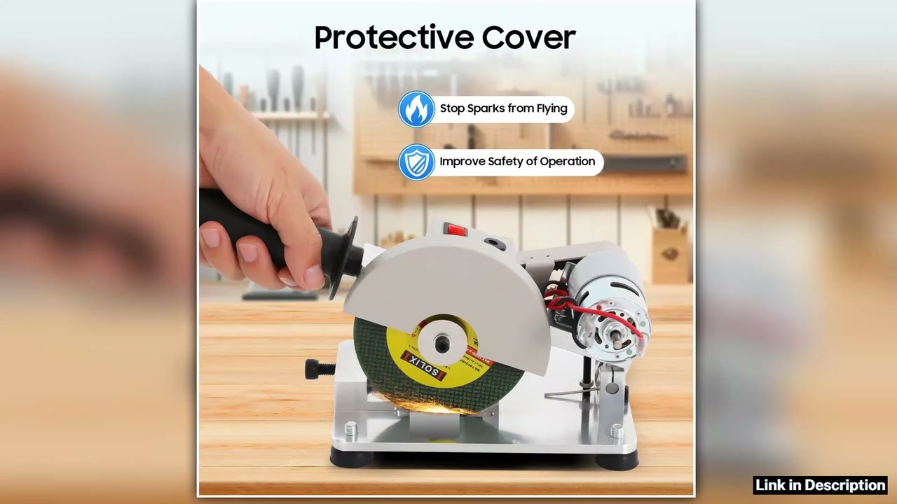 Mini Table Saw 96W 4In Portable Tabletop Manual Chop Saw Pure Copper Motor for Cutting Small Materi