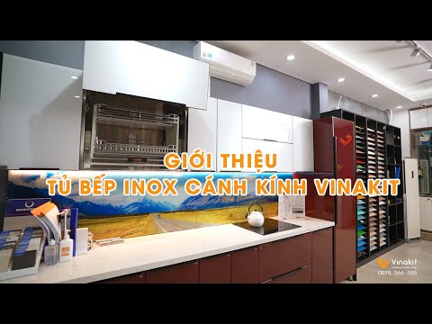 Video Giới Thiệu Tủ Bếp Inox Cánh Kính Cường Lực Vinakit - youtube