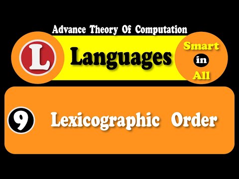Lexicographic Order | Lexicographic Order in Automata Theory | Lexicographic order in Mathematics
