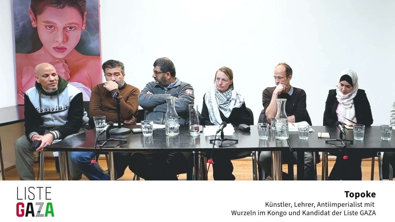 Topoke: über Symbol GAZA den antikolonialen Kampf von Palästina mit jenem Afrikas zusammenschließen