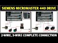 SIEMENS MICROMASTER 440 DRIVE INSTALLATION! SIEMENS MICROMASTER DRIVE CONNECTION & PARAMETER SETTING