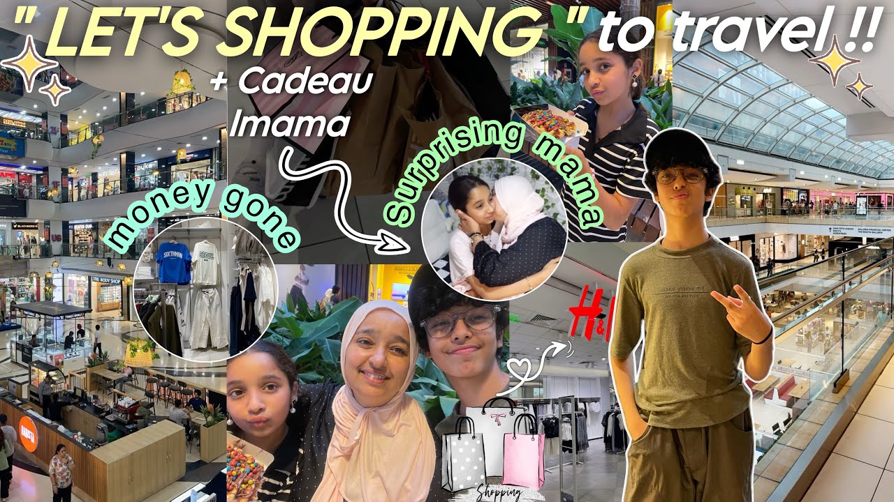 Let’s Shopping *BEFORE TRAVEL*🛍️👕💰|اجيو نشريو الحوايج و نتقضاو قبل السفر😍🚢+فاجئنا ماما بكات بالفرحة😭