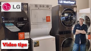 LG washer and dryer. #lg #washingmachines #laundrycenter #washers