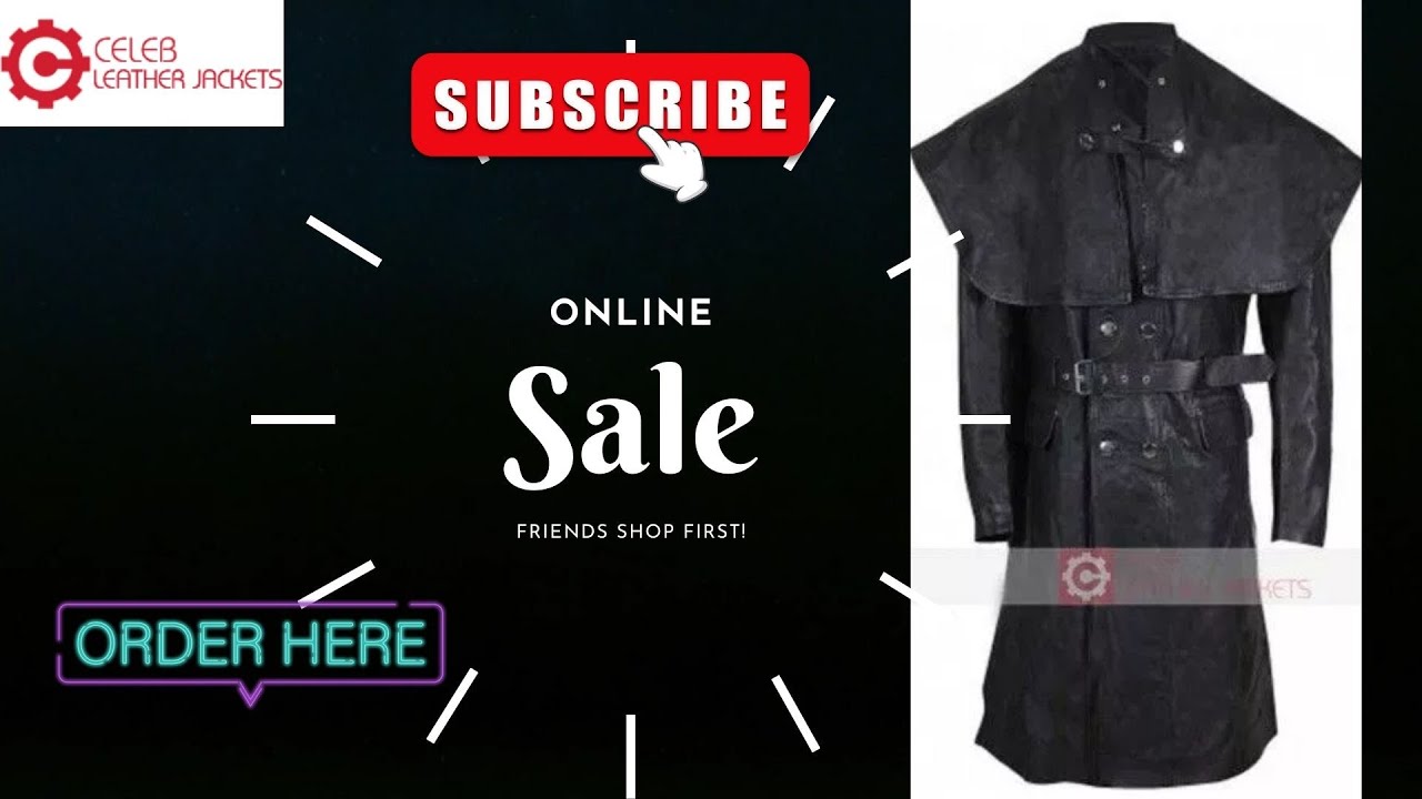 Bloodborne Yharnamite || Joe Sims || Black Leather Costume Coat