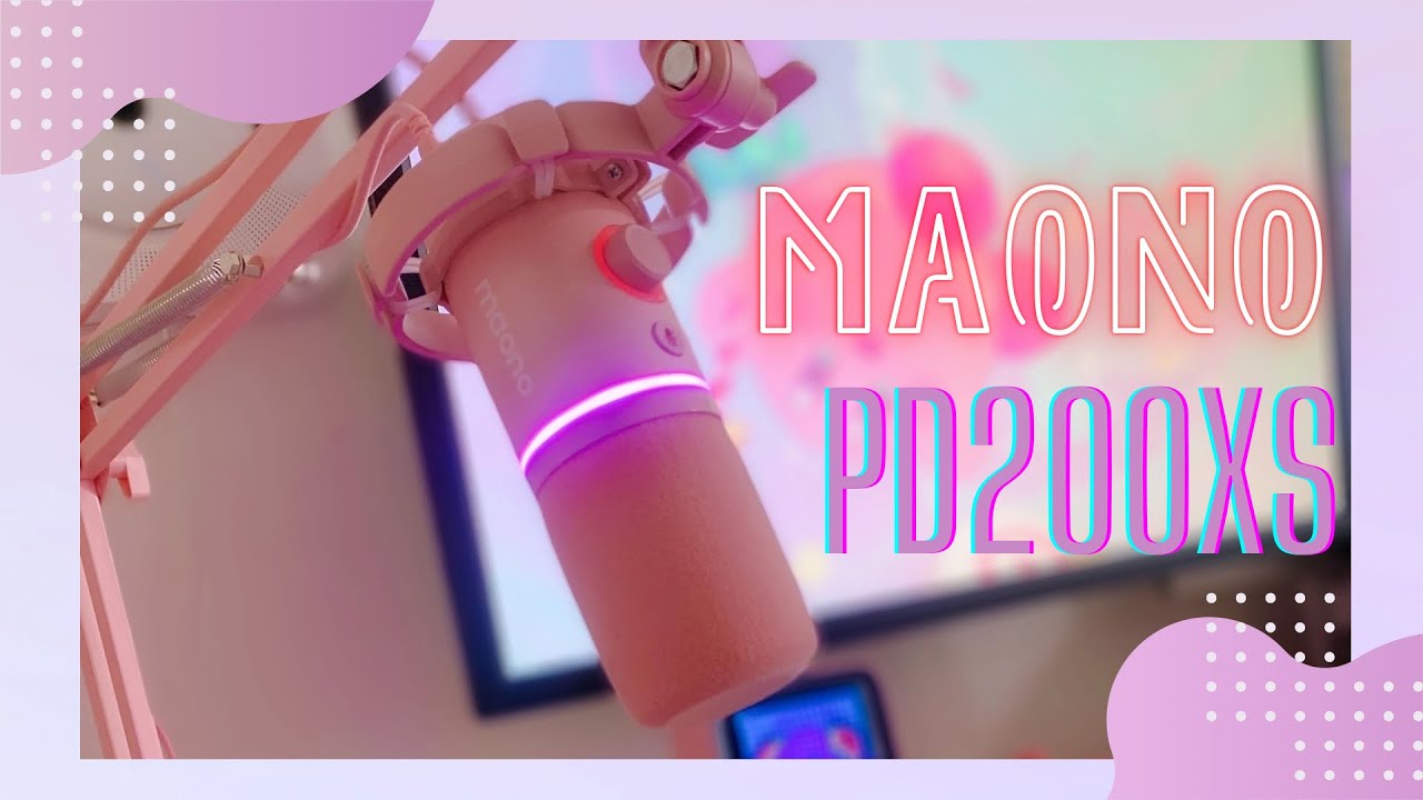 maono pd200xs】ゲーマー女子必見！！新色ピンク色の可愛すぎる高品質