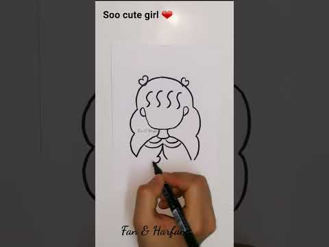 بنوتة جميلة            رسم  فن