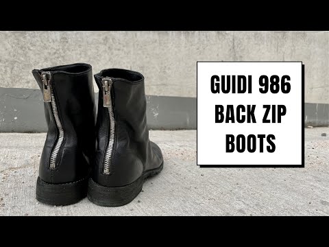 Guidi 986 Back Zip Boots - YouTube