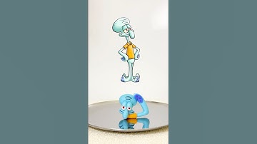 Color Smash by Squidward!!! #satisfying #asmr #colormixing  #mix  #squidward #spongebobsquarepants