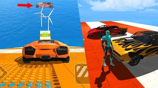 Super carros na mega rampa, jogo de carros com gráficos realista pra celular, GT Car Stunt Master 3d screenshot 5