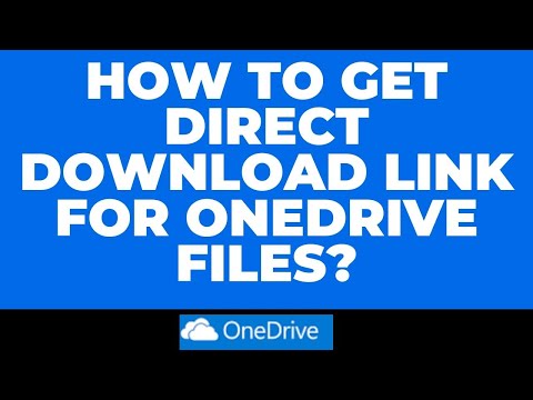 COMO CHEGAR Download Link DIRECTA PARA onedrive FILES