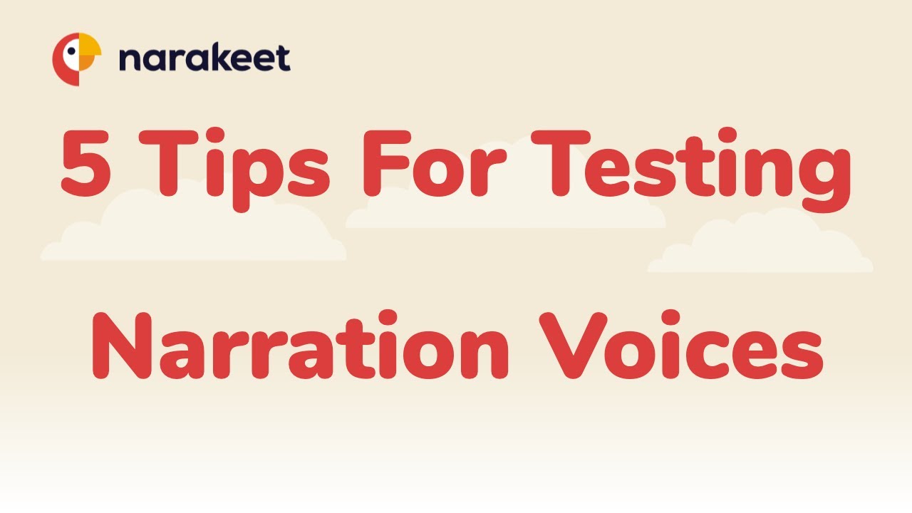 Five tips for testing narration voices