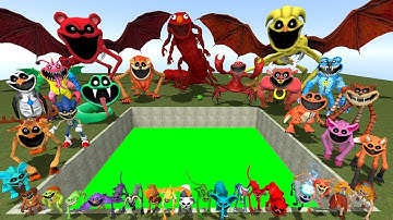 Destroy Evolution Of Smiling Critters Army in TOXIC HOLE - Poppy Playtime Chapter 3 in Garry