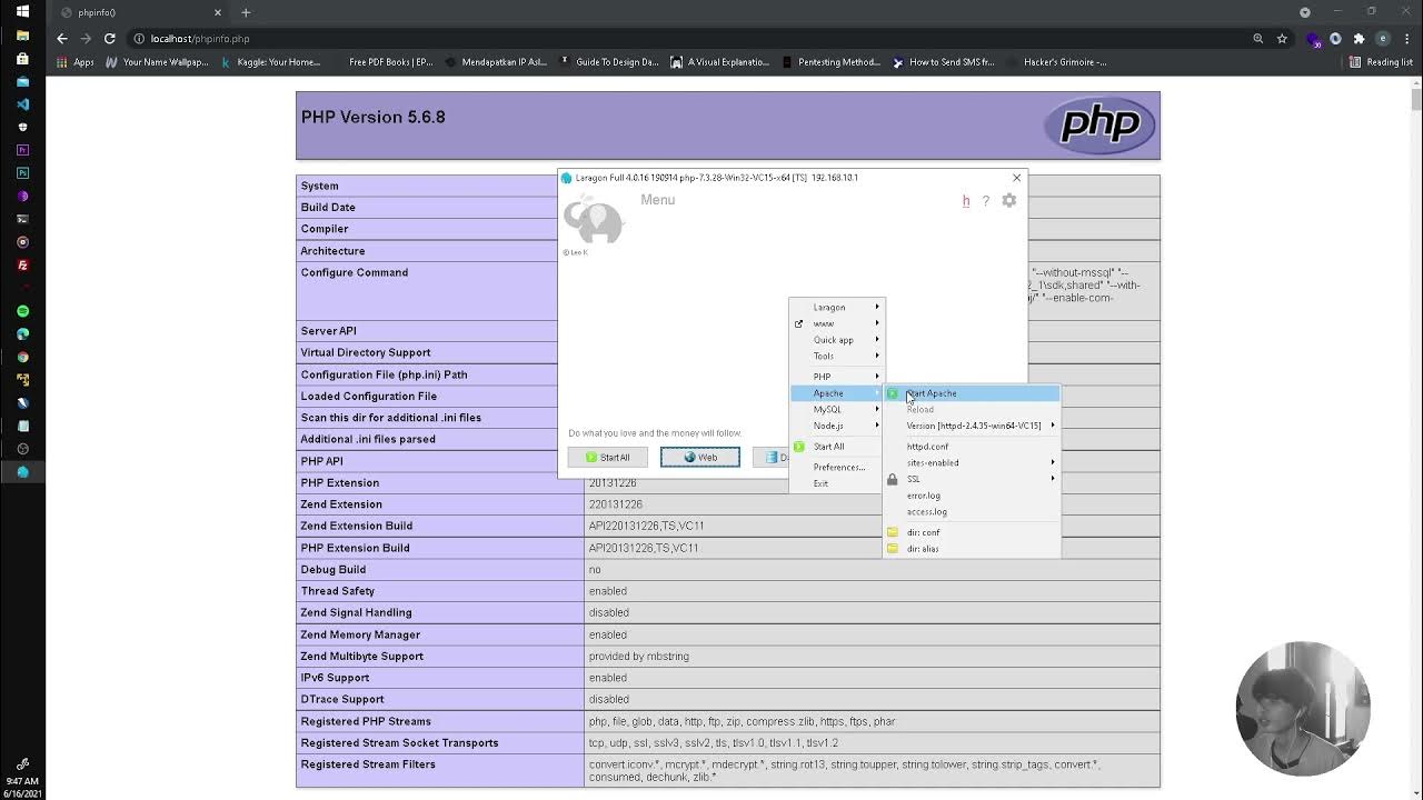 Php 8.1 установка. Adminer 4.8.1. phpadminer. как войти в php adminer.