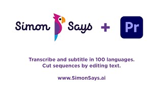 Simon Says transcription built for Adobe Premiere Pro screenshot 5