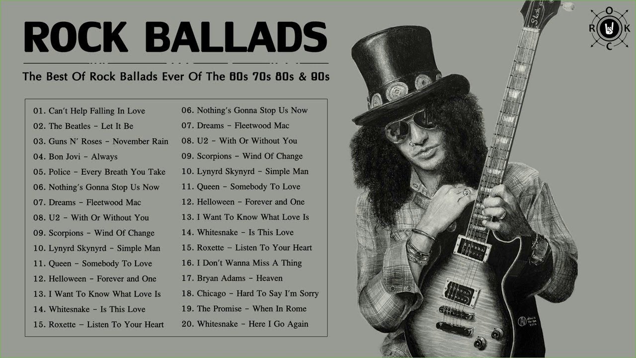 Слушать зарубежный рок 80 90 баллады. Рок баллады. Rock Ballads. Rock Ballads collection. Rock Ballads 90.