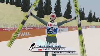 Fikcyjne Skoki w DSJ4 #2 Kamil Stoch 256.0m Planica 2023 WR