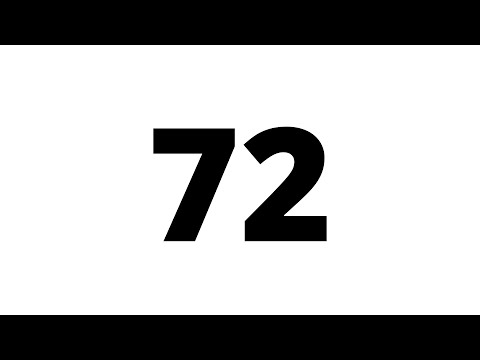72 Second Countdown Timer White Screen With Sound Effect