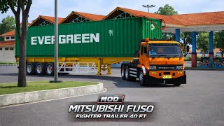 Share Mod Bussid Truk Fuso Fn Trailer Kontainer 40 Ft