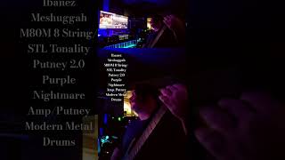 Ibanez M80M 8 String/STL Tonality Putney 2.0 Purple Nightmare Amp/Putney Modern Metal Drums #metal