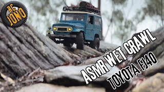 ASMR RC Video | FMS Toyota FJ40 Rainy Trail Adventure