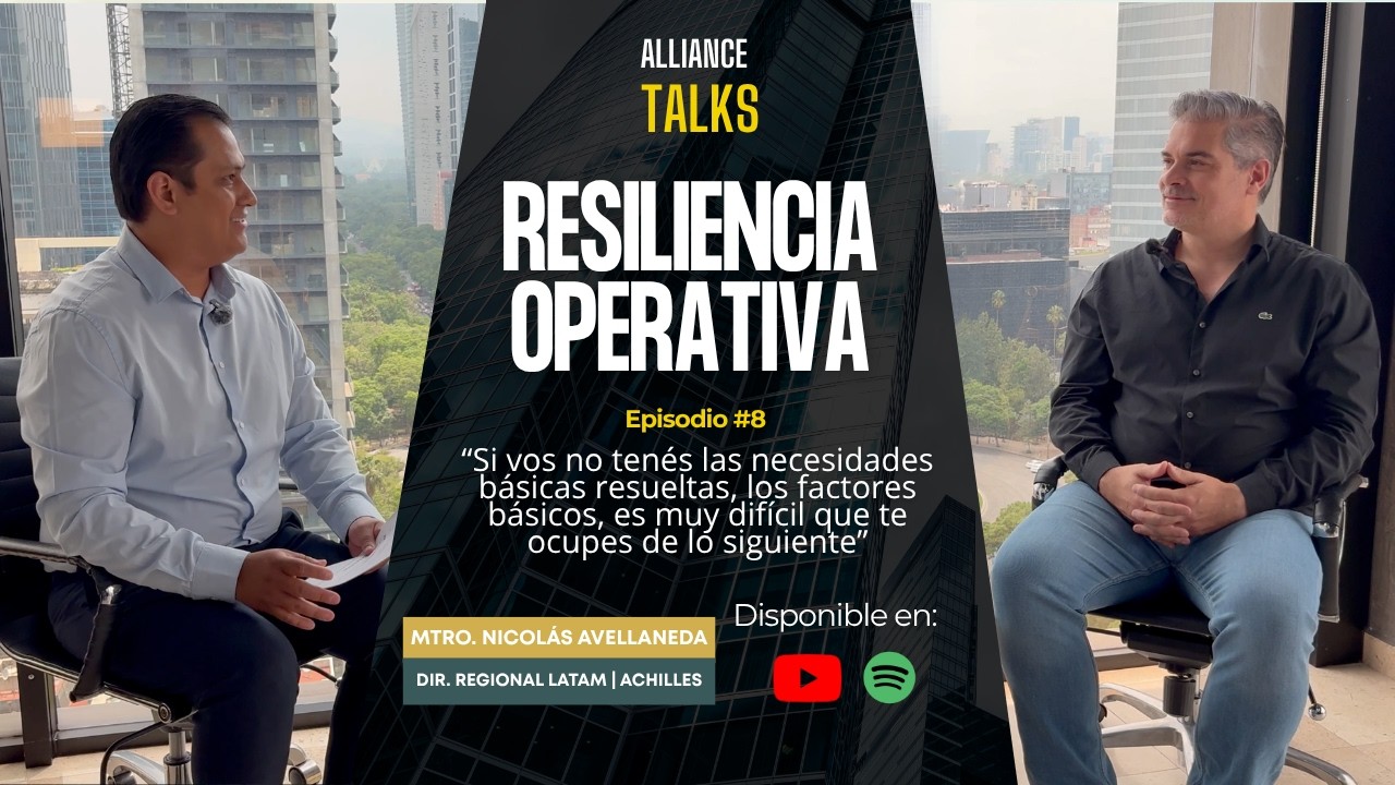 Alliance Talks episodio 8 con Nicolás Avellaneda sobre riesgo, resiliencia e inteligencia artificial