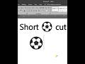 Foot ball shortcut key in ms word #word #keyword #shorts
