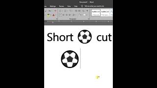 Foot ball shortcut key in ms word #word #keyword #shorts