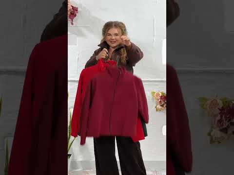 Коротке пальто жіноче з кашеміру, відео 1