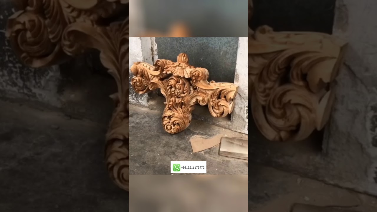 OE-FASHION customized luxury solid wood carving bedroom bed for home furniture