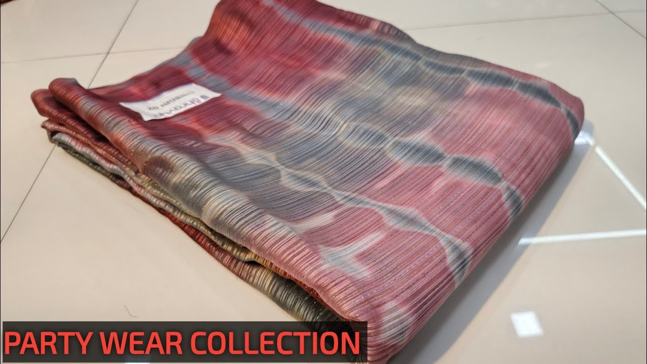 🥰New पार्टी वियर साड़ियों का महा सेल | Sifon saree collection | #newfancysarees #surat #saree #yt