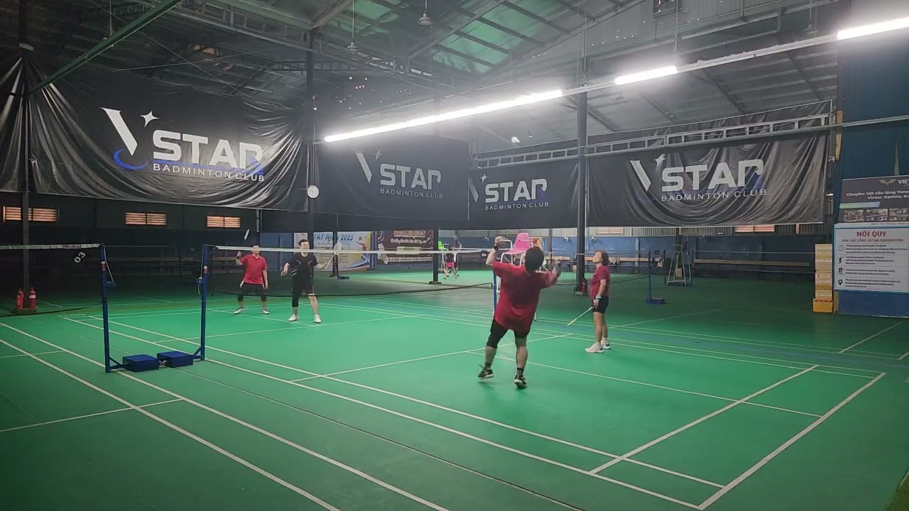 0203 MD [CLVK ]🤾‍♂️ GUN / Lý🏸 Chương / Bình - HAPTHY Badminton - Sân Cầu lông Vstar