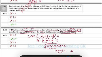 ⭐️⭐️ if M is the smallest perfect square number which is exactly divisible by 12, 1518, find the sum