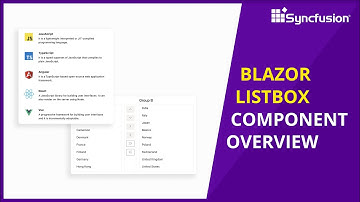 Overview of Blazor ListBox Component