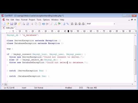 Beginner PHP Tutorial   187   Custom Exceptions