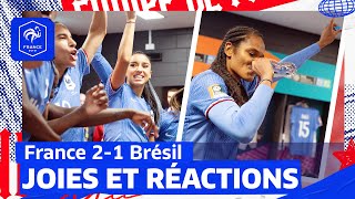 Joies et réactions après la victoire face au Brésil, CDM #37 | FFF 2023