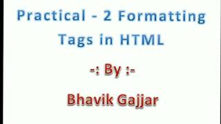Std - 7 - GM - Computer - Formatting Tag #lpsavani || #lpsavani Wealth