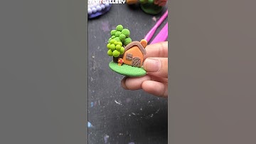 Making mini house with super clay💫🏡✨ #clay #claycraft #clayart #diy  #shorts #ytshorts