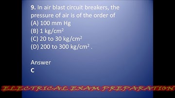 CIRCUIT BREAKER MCQ PART 1