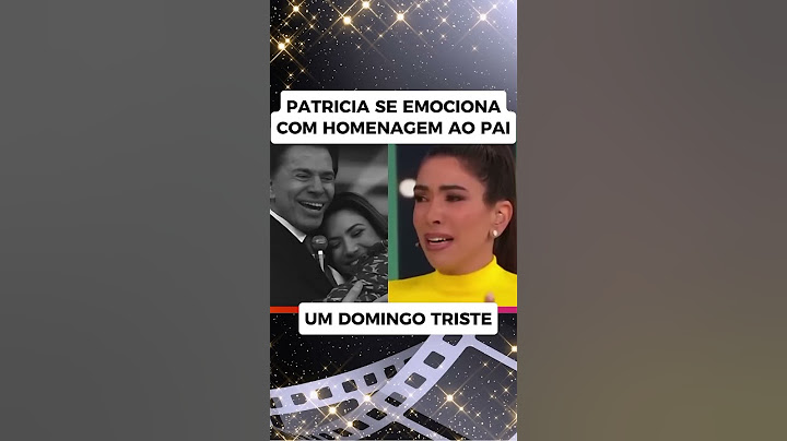 PATRÍCIA SE EMOCIONA COM HOMENAGEM #silviosantos #programasilviosantos #sbt #luto #criador