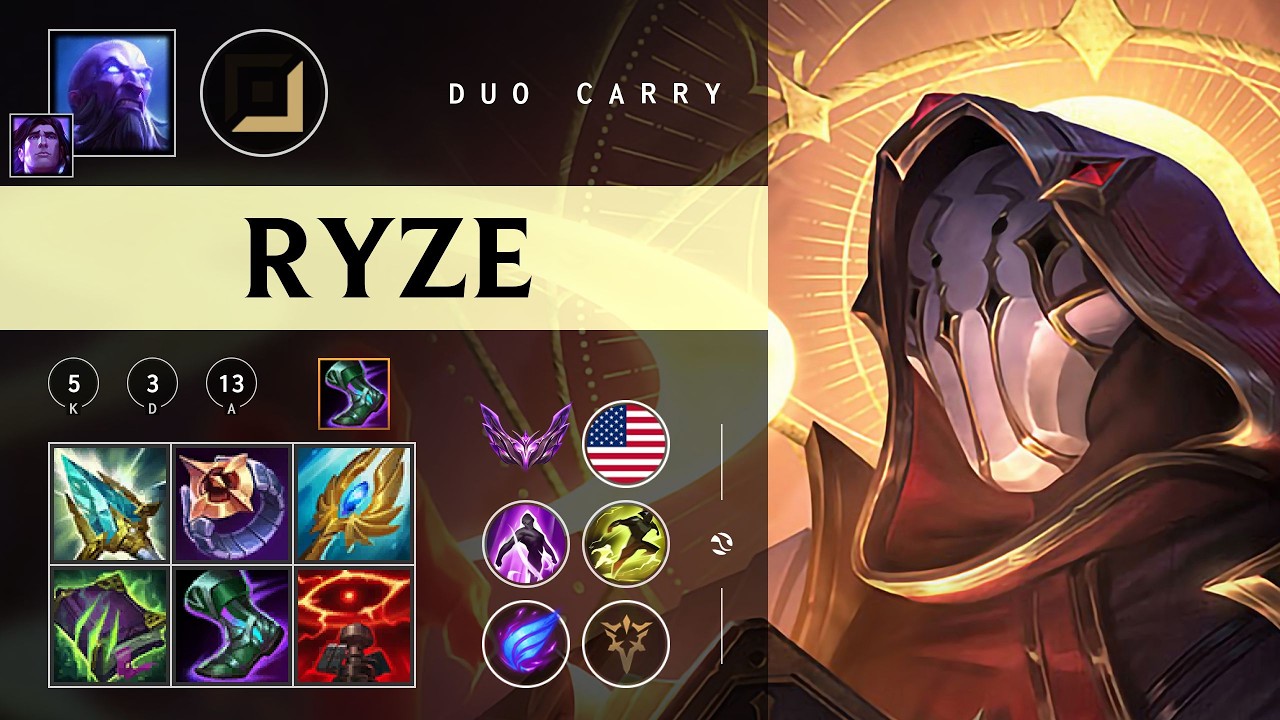 Ryze Carry vs Swain - NA Master Patch 26.04